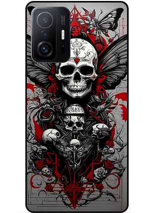 Силіконовий чохол для xiaomi 11t pro з малюнком череп скелет