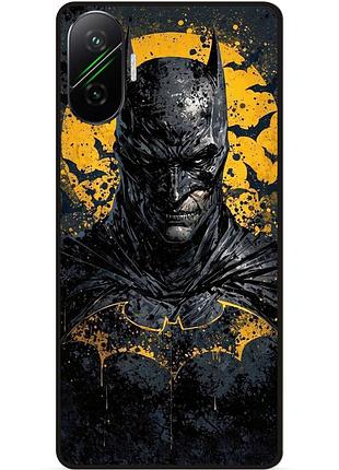 Чехол силиконовый бампер для xiaomi poco f7 с рисунком бэтмен batman