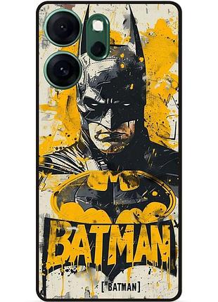 Чехол силиконовый бампер для oppo reno 14fs с рисунком batman dc бэтмен