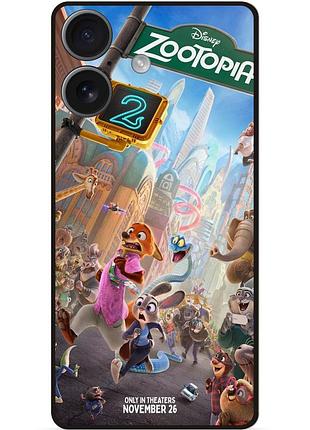 Силіконовий чохол бампер для iphone 17 з малюнком zootopia 2