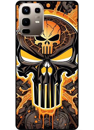 Чохол силіконовий бампер для infinix note 50 (x6858) з картинкою скелет череп