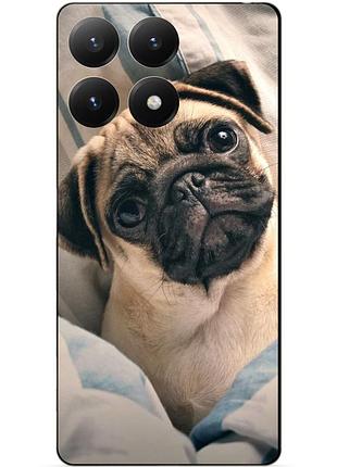 Силіконовий чохол бампер для xiaomi 15t з малюнком фото мопс