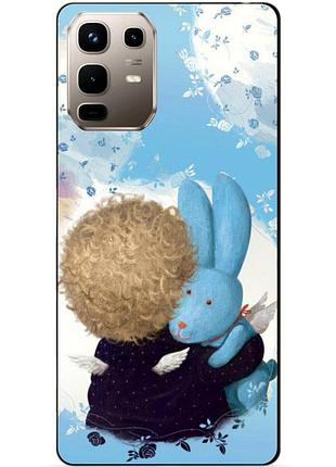 Чехол силиконовый бампер для infinix note 50 pro (x6855) с рисунком любимый зайка гапчинская