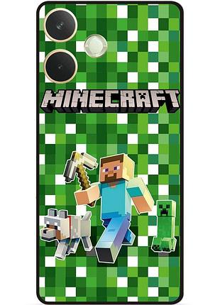 Силіконовий чохол бампер для oppo a5 pro стів minecraft кріпер майнкрафт