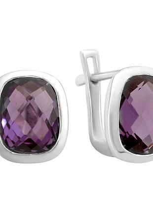 Серебряные серьги komilfo с александритом 7.567ct (2117520)