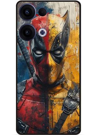 Силіконовий бампер чохол для oppo reno 13 з малюнком росомаха marvel дэдпул