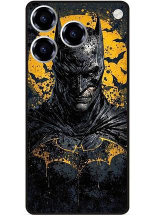 Чехол силиконовый бампер для zte blade a76 с рисунком бэтмен batman
