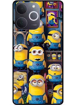 Силіконовий чохол бампер для realme note 70 з малюнком міньйони minion