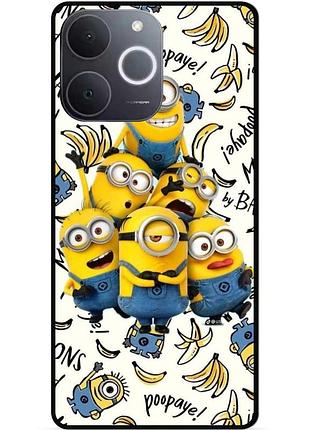 Силіконовий чохол бампер для realme note 70 з малюнком міньйони minion