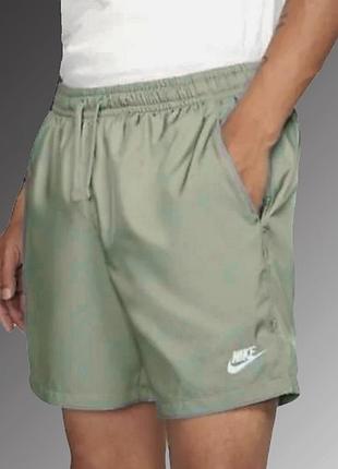 Nike sportswear woven lined flow green shorts dr5678-006