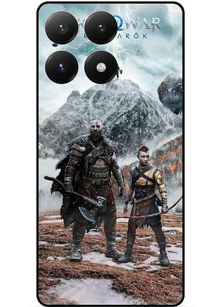 Силиконовый чехол бампер для xiaomi 15t с рисунком god of war кратос