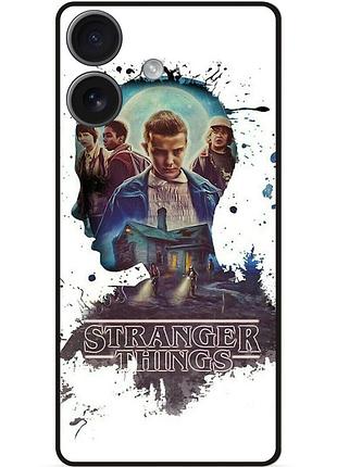 Силиконовый чехол бампер для iphone 17 с рисунком stranger things 15