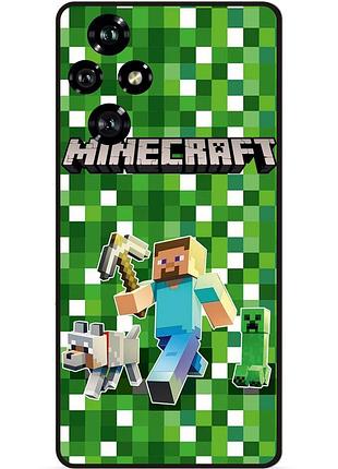 Силіконовий чохол бампер для huawei honor 200 стів minecraft кріпер майнкрафт