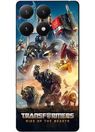Силіконовий чохол бампер для motorola edge 60 pro з картинкою звіробої трансформери transformers