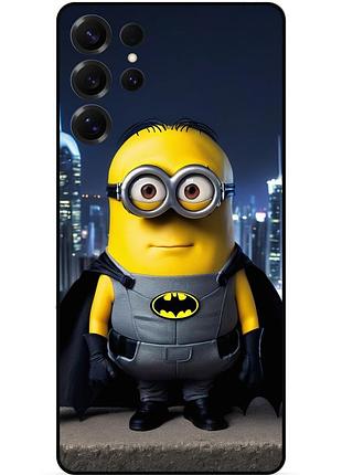 Силіконовий чохол бампер для samsung s25 ultra з малюнком міньйон бетмен minion