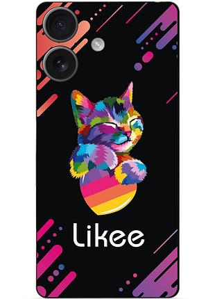Силіконовий чохол бампер для iphone 17 з малюнком likee лайки
