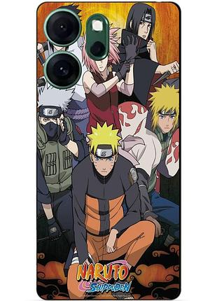 Чехол силиконовый бампер для oppo reno 14fs с рисунком naruto наруто аниме