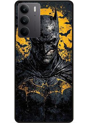 Чехол силиконовый бампер для realme c71 / c75 с рисунком бэтмен batman