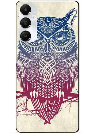 Чехол силиконовый бампер для samsung s25 plus с рисунком сова