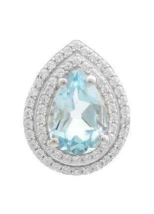 Серебряная подвеска komilfo с топазом 2.78ct (2179597)