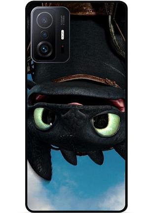 Силіконовий чохол бампер для xiaomi 11t з малюнком как приручить дракона