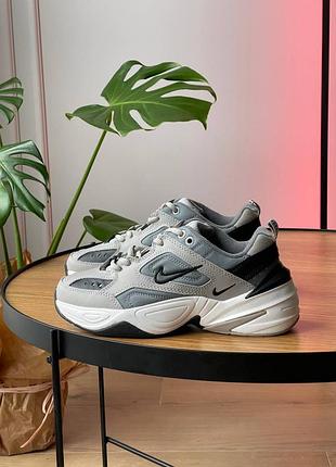 😍 жіночі кросівки nike m2k tekno ‘atmosphere grey black’ 2