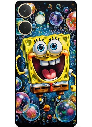 Силиконовый бампер чехол для oppo a5 pro с картинкой губка боб sponge bob