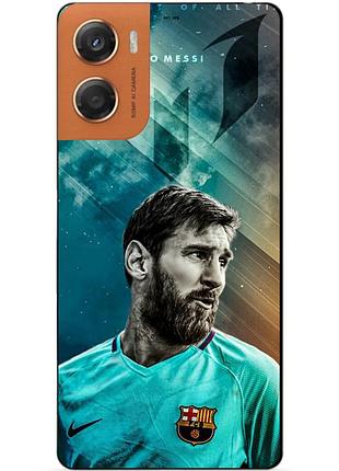 Силіконовий чохол бампер для motorola moto g06 з малюнком leo messi мессі