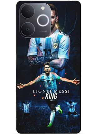 Чехол силиконовый бампер для realme note 70 с рисунком messi аргентина месси