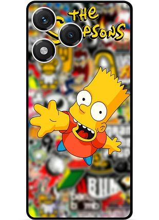 Силіконовий чохол бампер для huawei honor 400 lite з малюнком стикери гравіті фолз футурама маріо