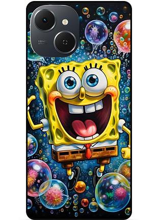 Силиконовый чехол бампер для tecno spark 40c с рисунком губка боб 5