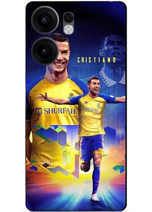 Силіконовий чохол бампер для oppo reno 13fs з малюнком роналдо аль наср ronaldo