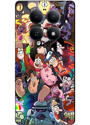 Силіконовий чохол бампер для xiaomi poco m8 5g з малюнком гравіті фолз gravity falls
