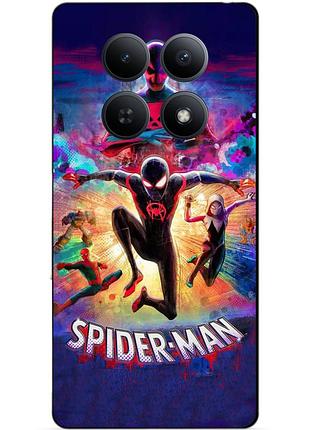 Силіконовий чохол бампер для xiaomi poco m8 5g spider man людина-павук