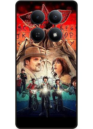 Силіконовий бампер чохол для xiaomi redmi note 15 5g з малюнком дивні дива stranger things