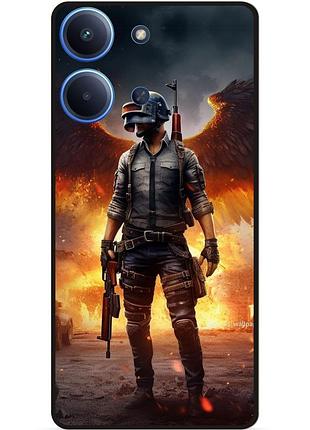 Силіконовий чохол бампер для xiaomi poco c85 з малюнком пабг pubg
