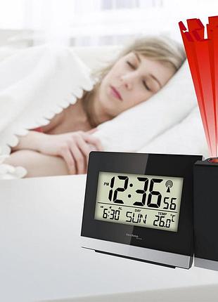 Часы проекционные technoline wt536 black 3