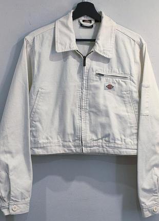 Женская джинсовая куртка джинсовка dickies duck canvas summer white college jacket
