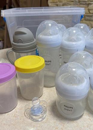 Набір philips avent пляшечки та аксесуари для годування