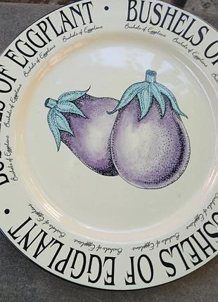 Большая массивная фарфоровая интерьерная тарелка rayware.