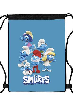 Сумка для обуви смурфики (smurfs 02), 410 х 300 мм