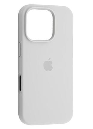 Чехол fiji silicone case для apple iphone 16 pro бампер накладка soft touch с микрофиброй stone