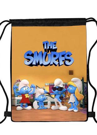 Сумка для взуття смурфики (smurfs 04), 410 х 300 мм