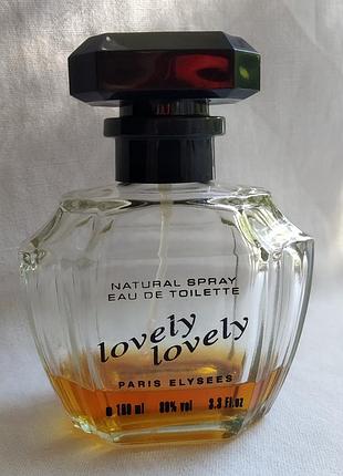 Вінтажна туалетна вода lovely lovely, elysees paris, франція з 1990х років.