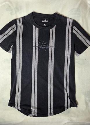 Футболка hollister в вертикальную арбузку