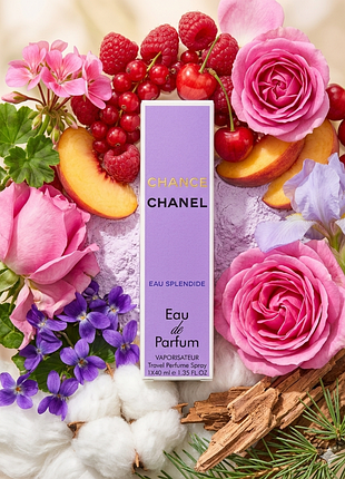 Духи chance eau tendre 40 мл парфюмированная вода женские духи тревел спрей миниатюра стойкий шлейфовый аромат для женщин цветочный фруктовый свежий