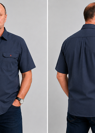 Carhartt rugged outdoor wear рубашка мужская m/l темно-синяя workwear