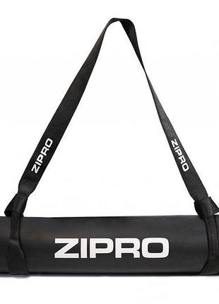Килимок zipro natural rubber 183x61x0,6 см з ремінцем для йоги