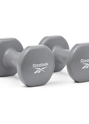 Гантелі вінілові reebok rawt-16154, 2 х 4 кг