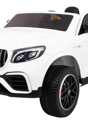 Дитяча акумуляторна машинка mercedes glc 63s біла